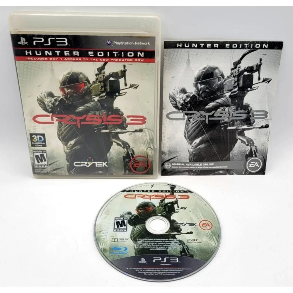 Crysis 3 Hunter Edition PS3 Sony PlayStation 3 CIB COMPLETE IN BOX